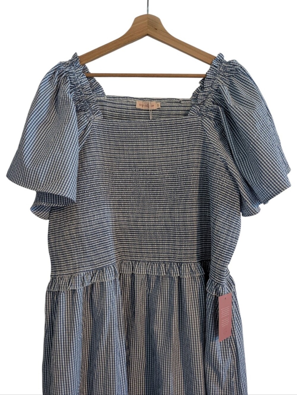 Ivy City Co Indie Jumpsuit in Blue Gingham NWT - Picture 4 of 13